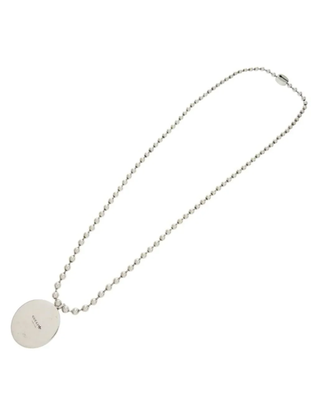 Gucci Adidas Collaboration Ball Chain Interlocking Pendant 925